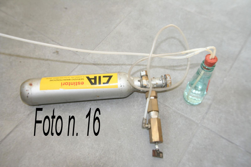 bombola CO2 gorgogliatore e
              riduttore